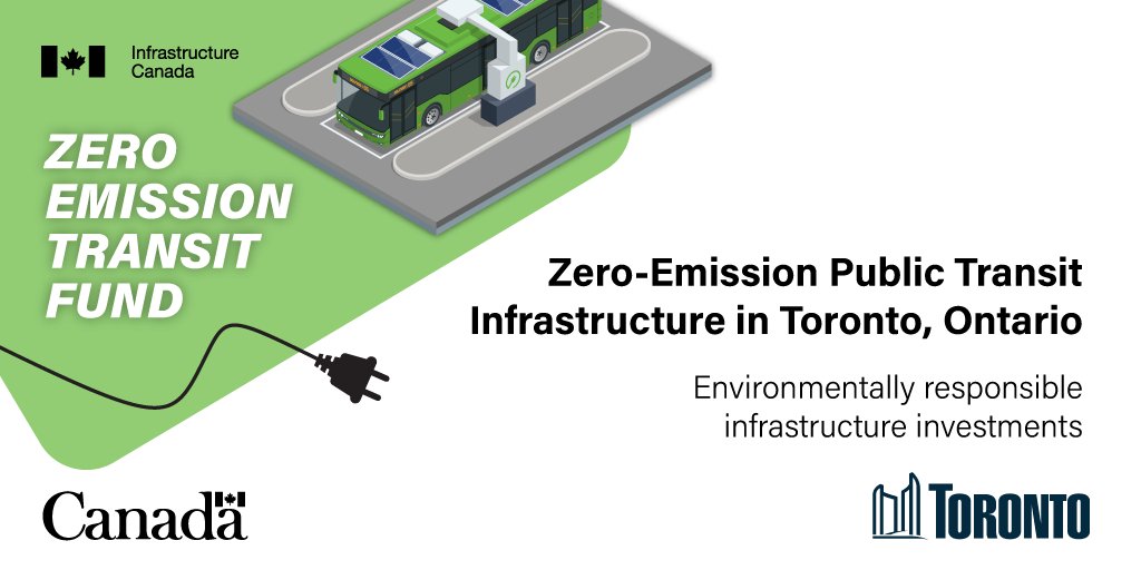 联邦政府投资多伦多，营造零排放公共交通基础设施